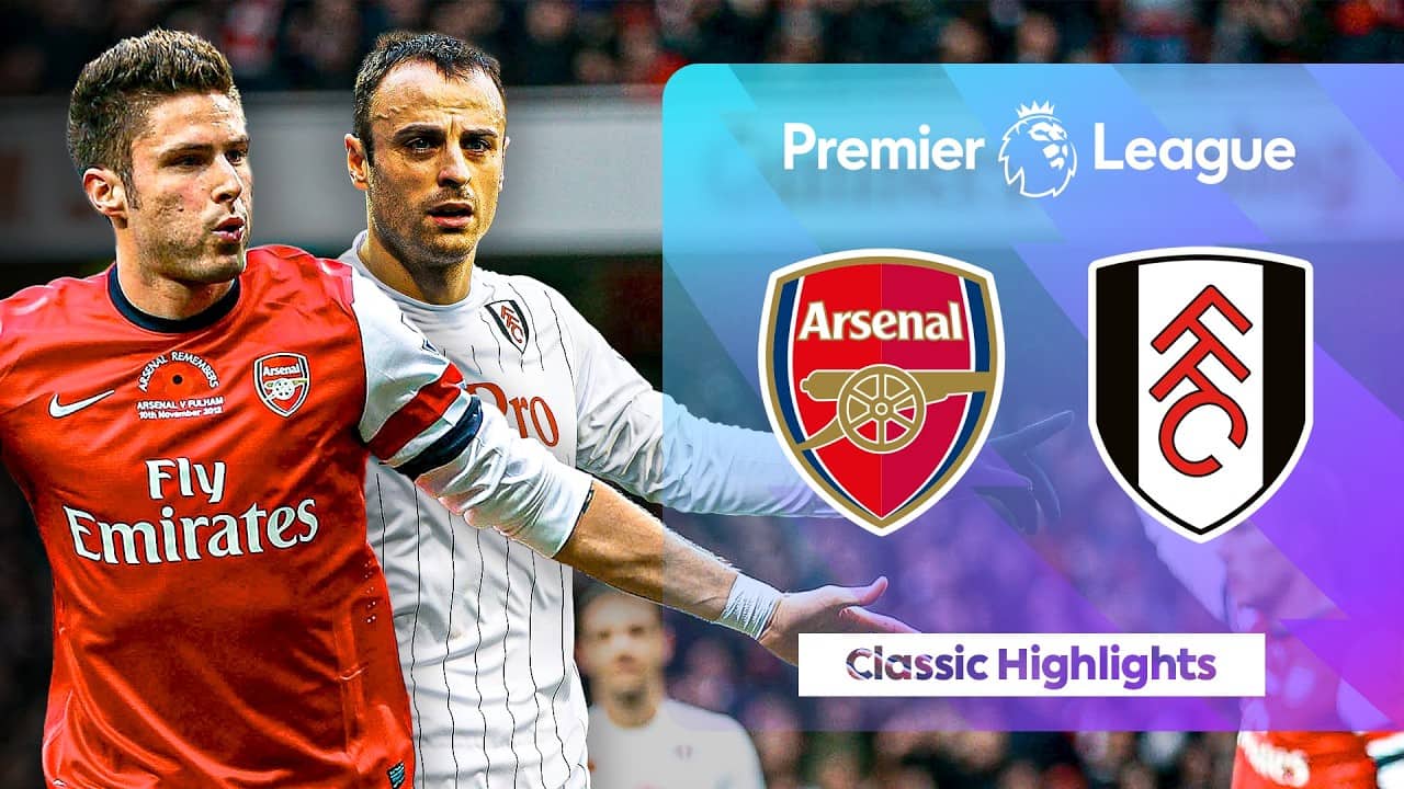 Giroud & Berbatov Double & Penalty Drama | Arsenal v Fulham | Classic PL Highlights