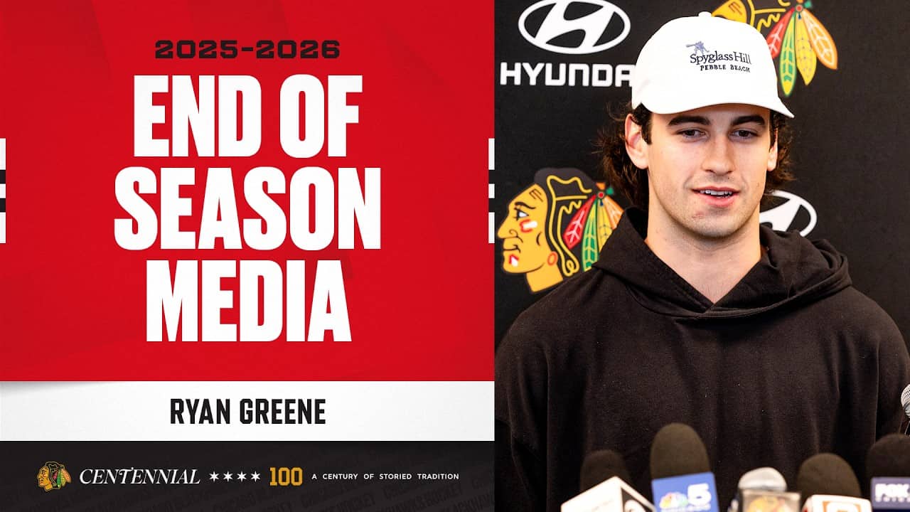 Ryan Greene END OF SEASON media 🎙️| Chicago Blackhawks