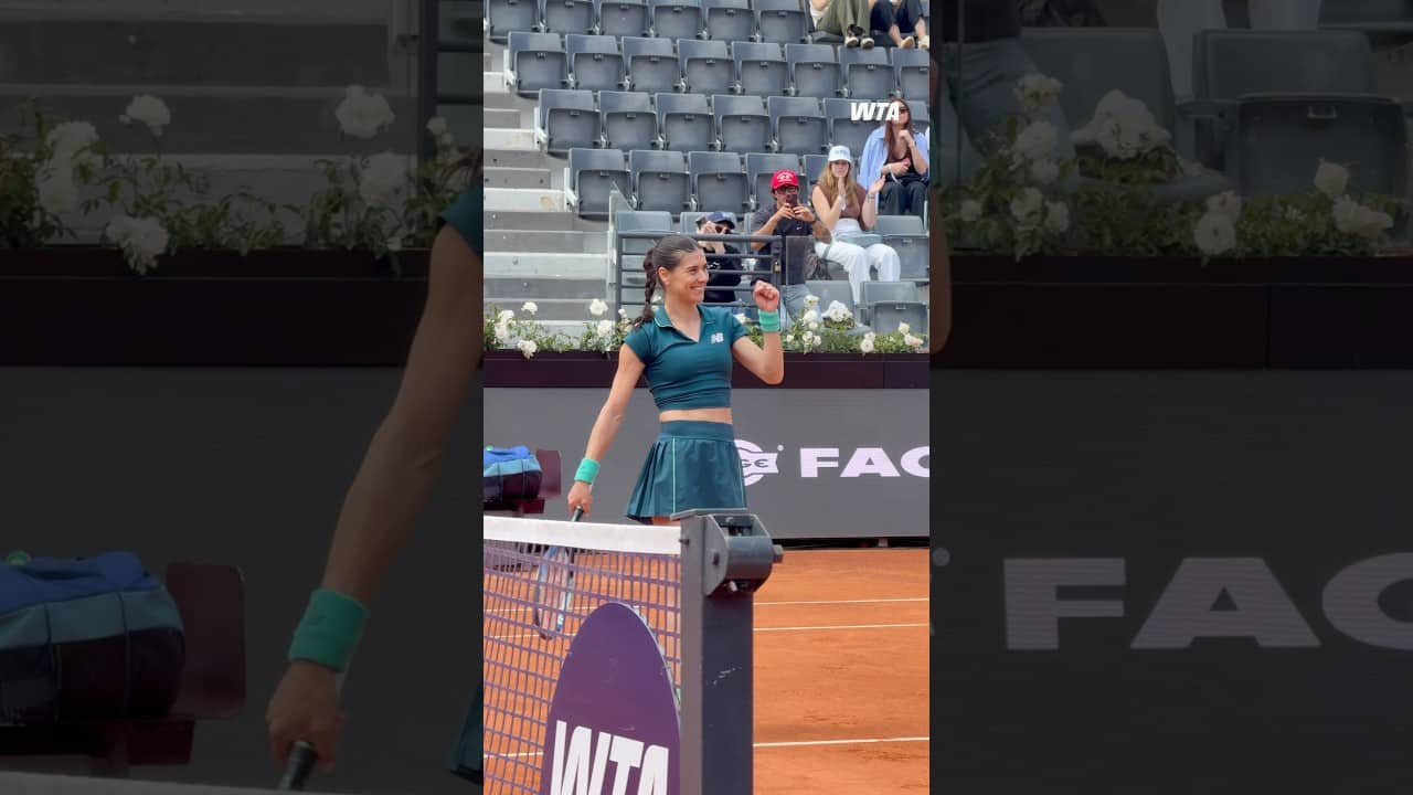 First quarterfinal in the Eternal City ✨ Sorana Cirstea defeats Noskova in straight sets! #WTA