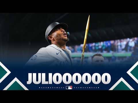 BRAND NEW BALLGAME: Julio Rodríguez's 2-run HR caps a FIVE-RUN INNING as the Mariners tie it up! 🔱
