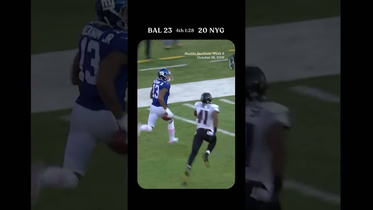 Vintage Odell Beckham Jr. 🔥 #Giants #NFL #OBJ #Football #Ravens