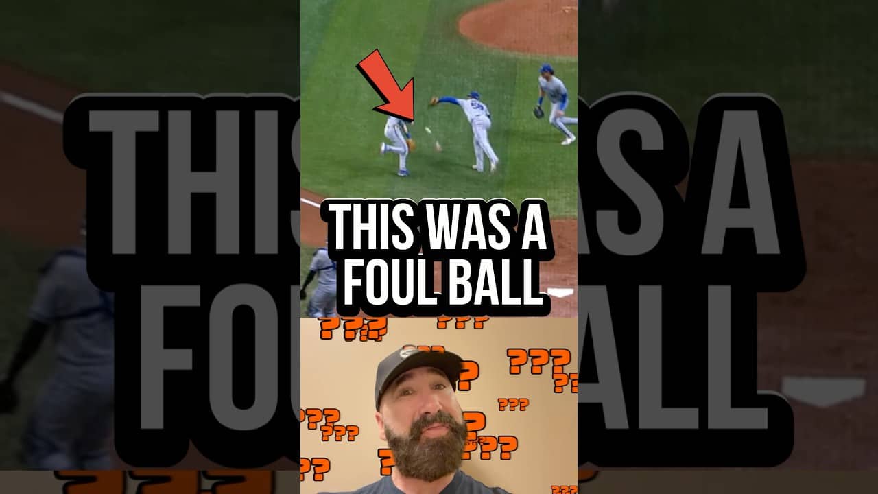THIS was a foul ball. 😳 (And the correct call).