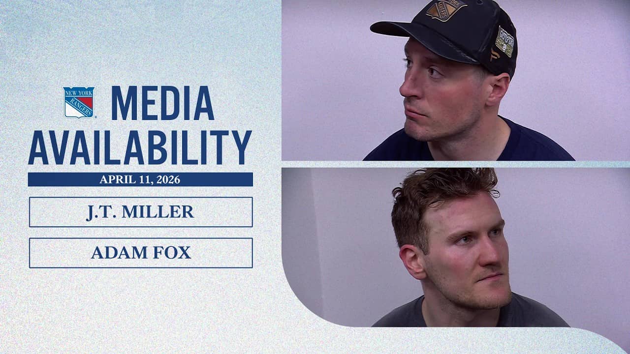 NYR at DAL: J.T. Miller & Adam Fox Postgame Media Availability | Apr. 11, 2026