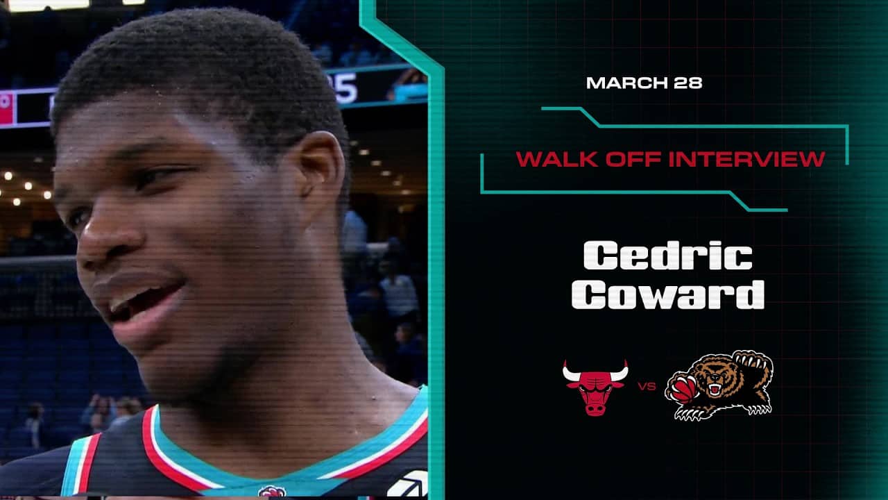 Cedric Coward Walk off Interview | Grizzlies vs. Bulls