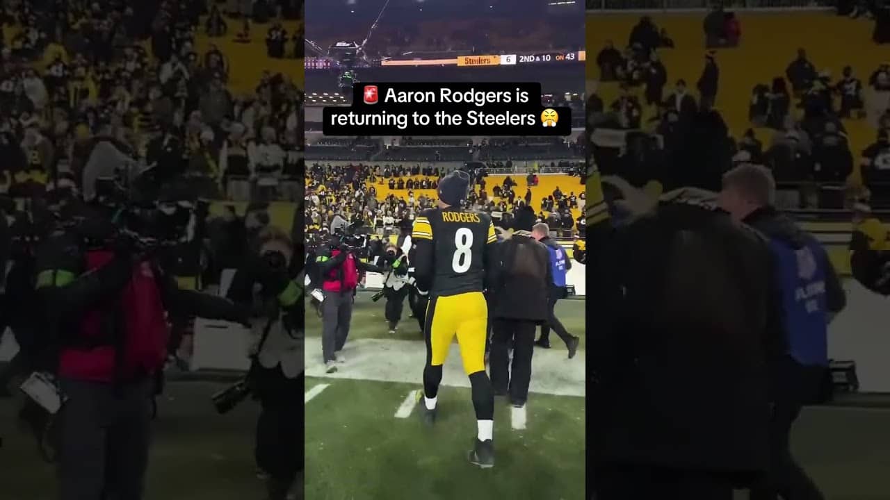 🚨 Aaron Rodgers is officially reuniting with the Steelers and their new head coach Mike McCarthy 🚨