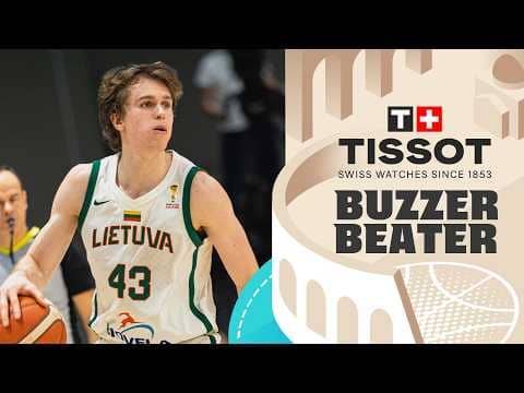 Ignas Sargiunas 🇱🇹 | 🚨 TISSOT Buzzer Beater | FIBA Basketball World Cup 2027 European Qualifiers