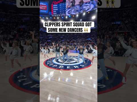 UCLA WBB join the Clippers spirit squad