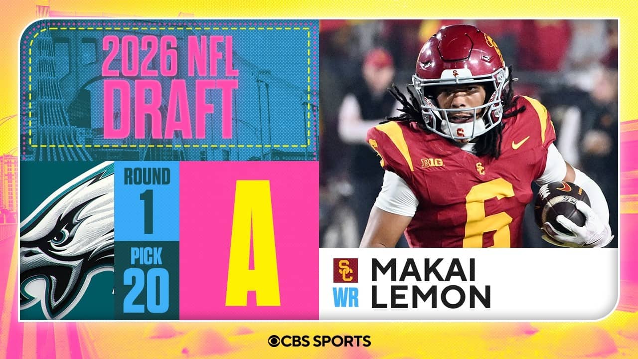 Eagles select Makai Lemon No. 20 overall | 2026 NFL Draft Grades & Reaction