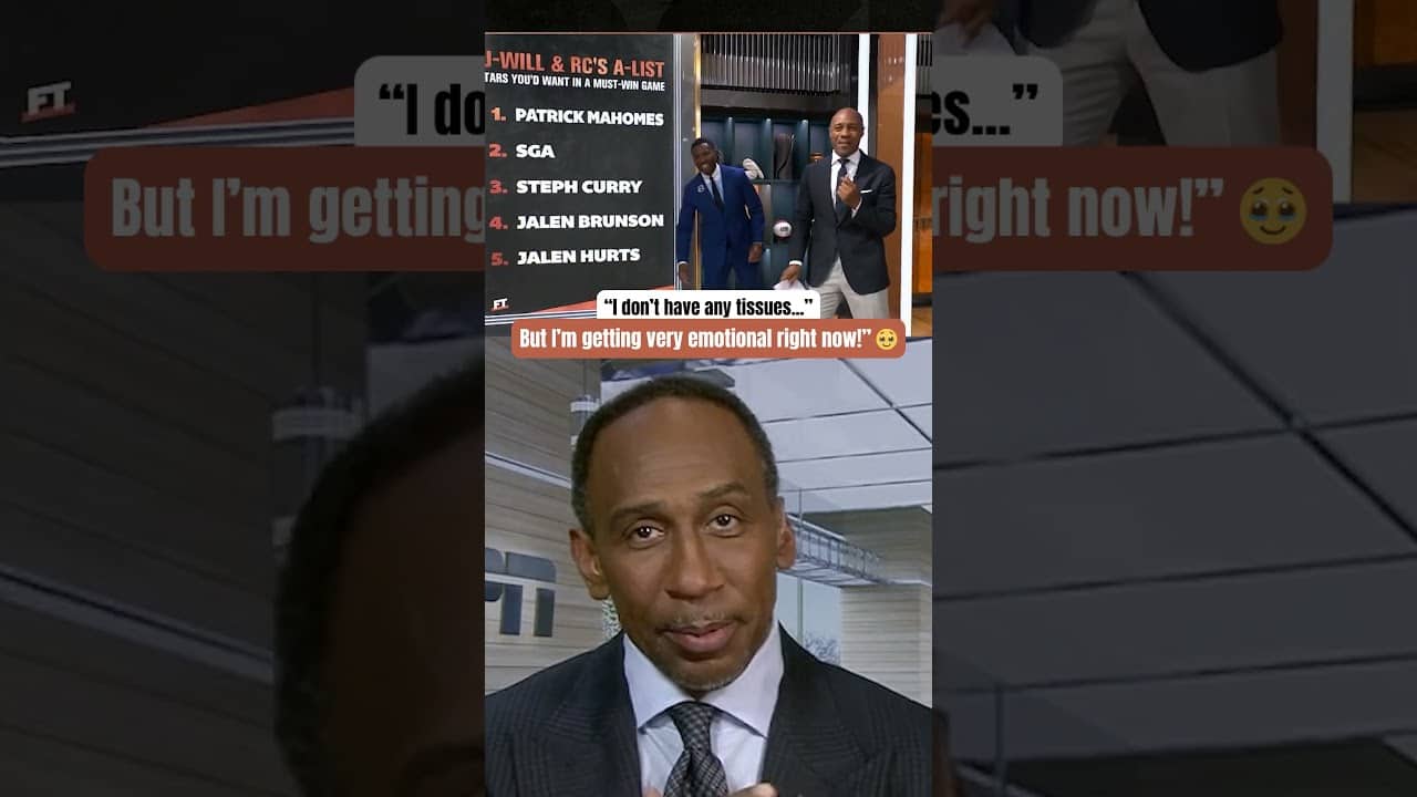 Stephen A.'s getting a little emo 😭