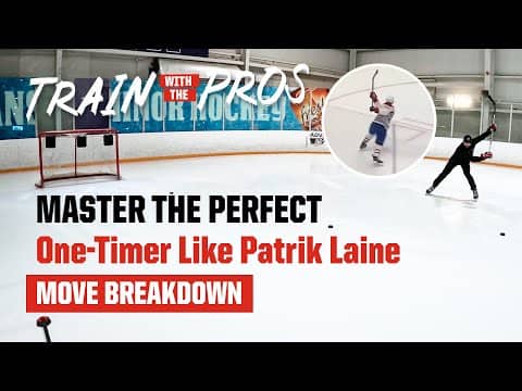 How to Shoot the Perfect One-Timer Like Laine | Train with the Pros