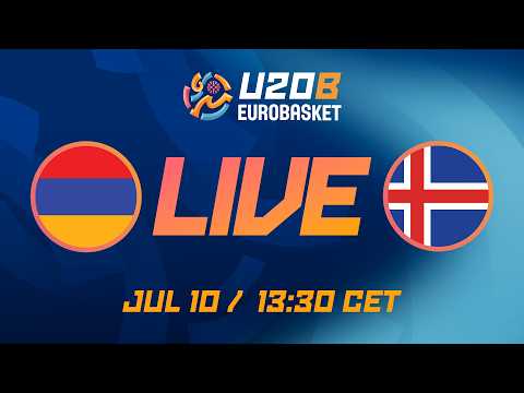 LIVE - Armenia v Iceland | FIBA U20 EuroBasket 2026 Division B | Group Phase