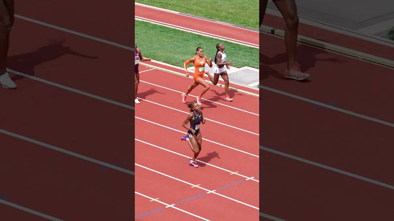 Ataja Stephane-Vasquez returns to U20s to win the women’s #400m in a personal-best 51.09 🤩 #track