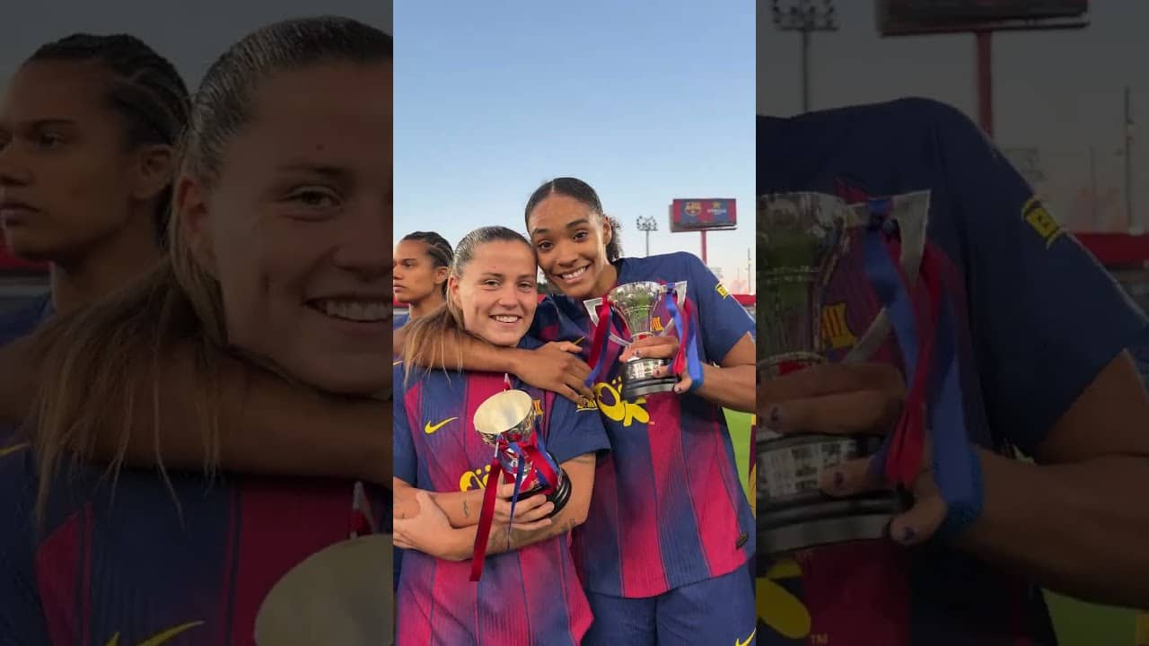 Our chams celebrate like this! 🥳🏆  #fcbarcelona #football #shorts #fcbfemeni