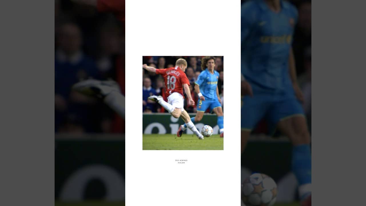 When Paul Scholes Unleashed This Rocket Against Barcelona 🚀