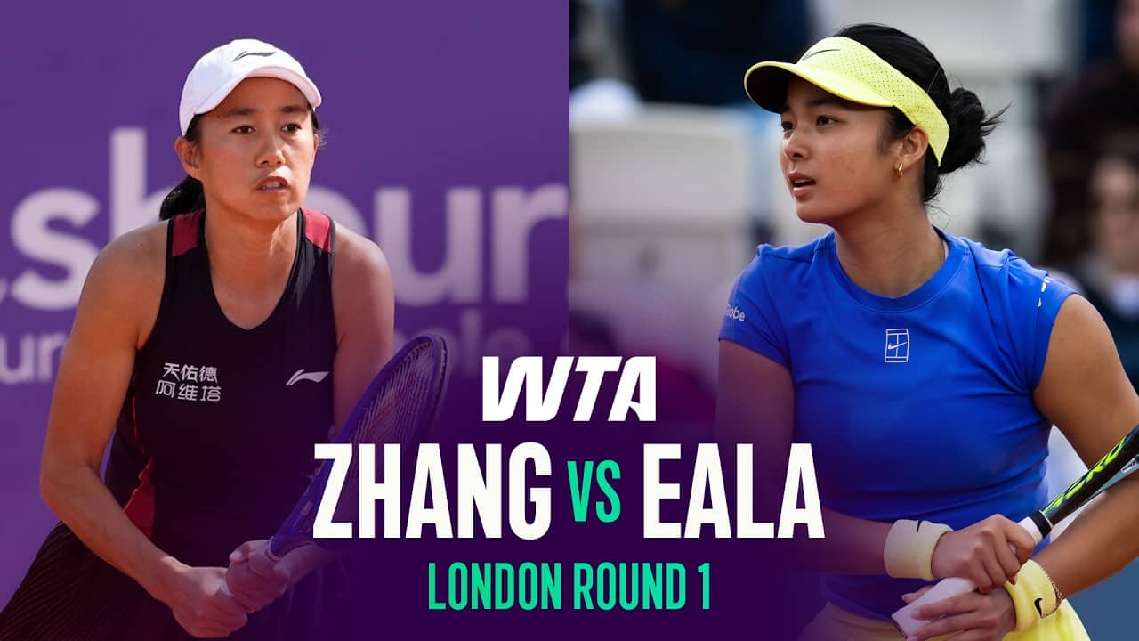 Shuai Zhang vs. Alexandra Eala | 2026 London Round 1 | WTA Match Highlights