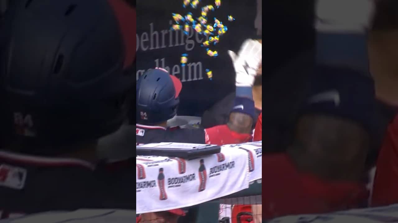 Jorbit Vivas Launches His First Home Run Of The Season