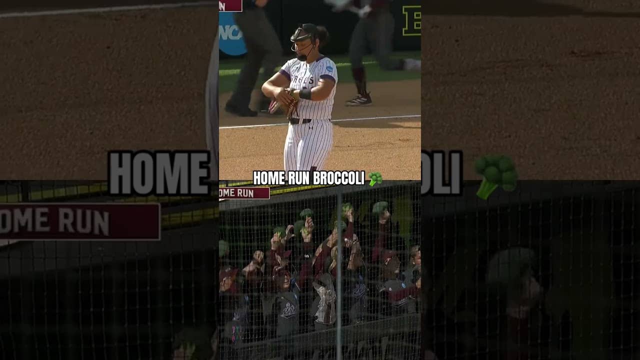 Elite celly from Mississippi State softball 😂
