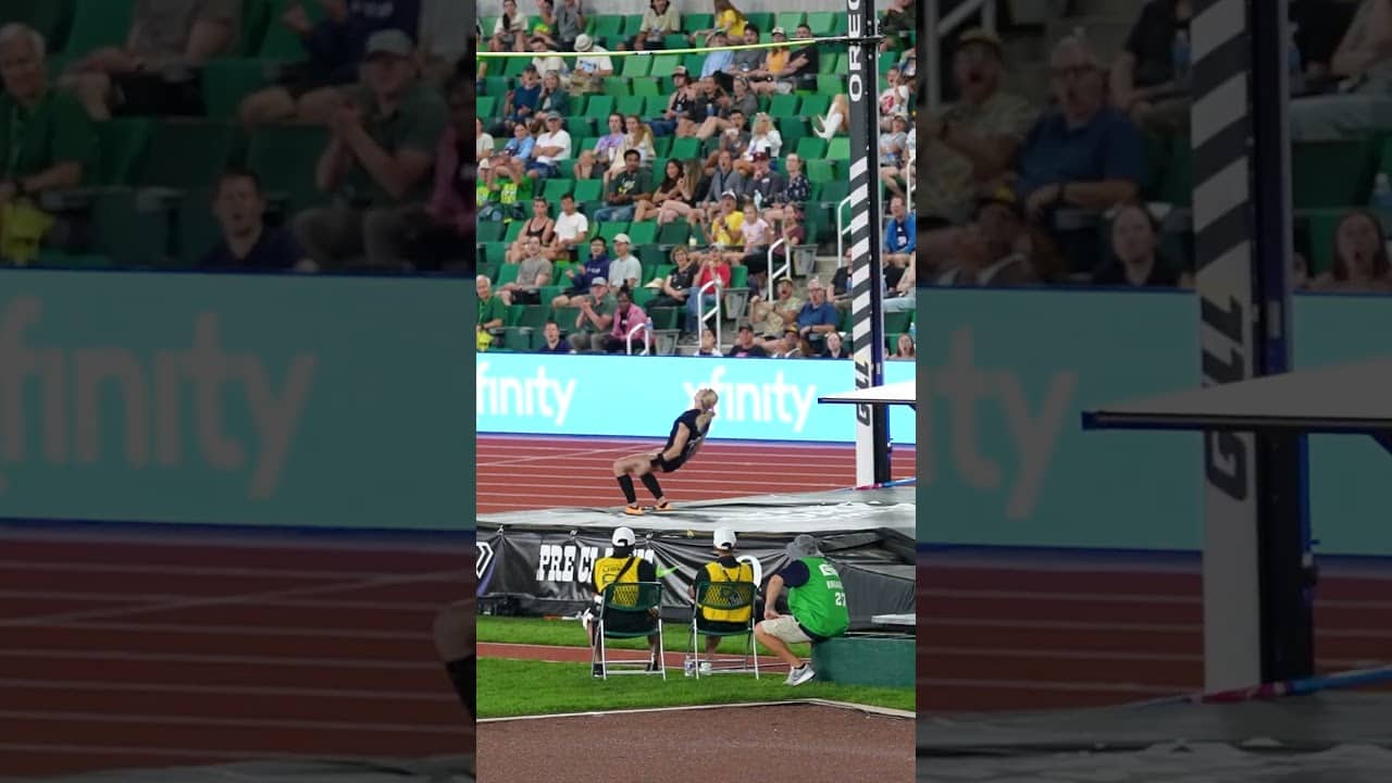 Sandi Morris cleared 4.85m to win the women’s pole vault at Pre Classic 🇺🇲 #track #polevault #usatf