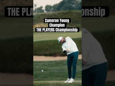 A golden swing from your PLAYERS champion - Cameron Young. 🏆