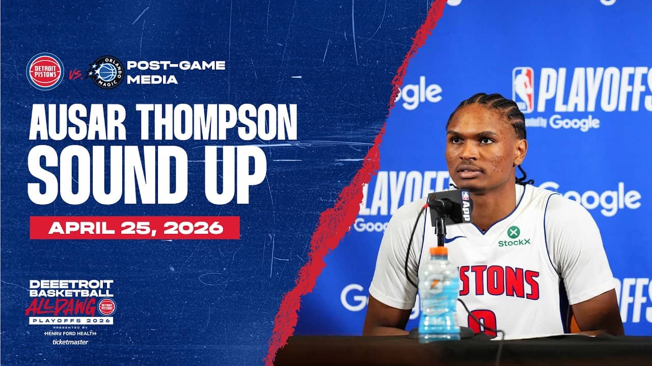 Post-Game Press Conference: Ausar Thompson | Pistons vs. Magic | 04.25.26