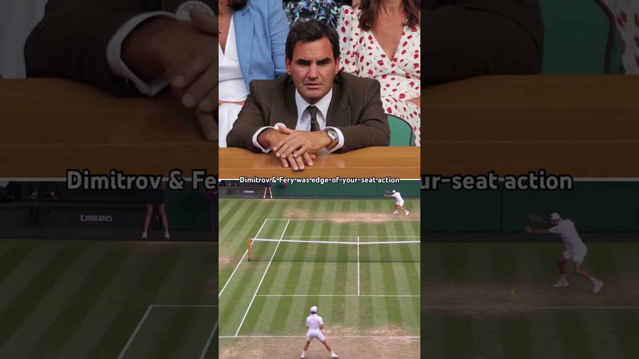 Federer was LOCKED IN 🔒