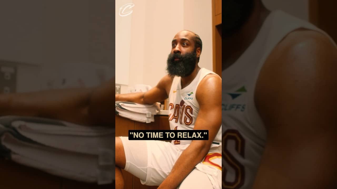 Do whatever you gotta do to be prepared for Game 6. #LetEmKnow #Cavs #JamesHarden #NBA #Shorts