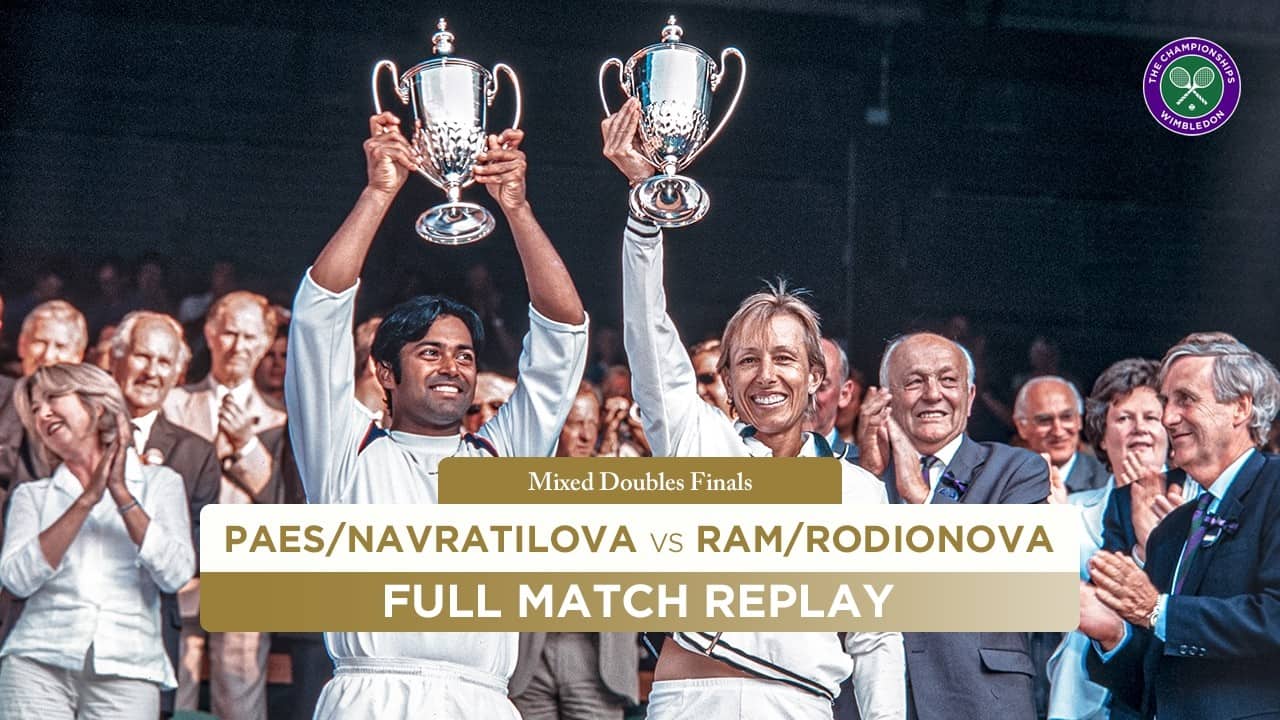 Leander Paes/Martina Navratilova vs. Andy Ram/Anastassia Rodionova | Wimbledon 2003 | Full Match