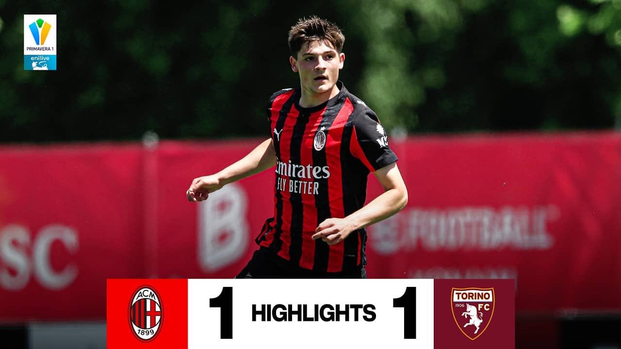 I rossoneri chiudono la stagione con un pari | AC Milan - Torino 1-1 | Primavera Highlights
