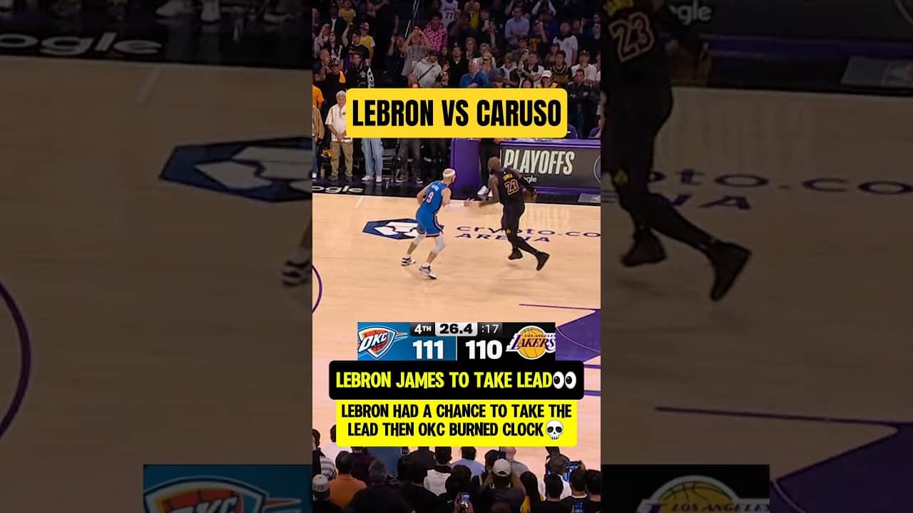 LeBron had a chance to take the LEAD👀