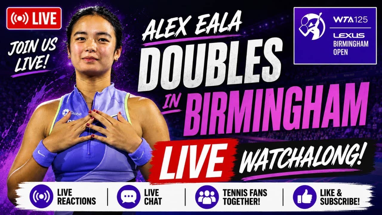 Eala / Bartunkova  vs Dart / Lumsden | WTA Doubles | Birmingham Round 1 | LIVE TENNIS WATCHALONG