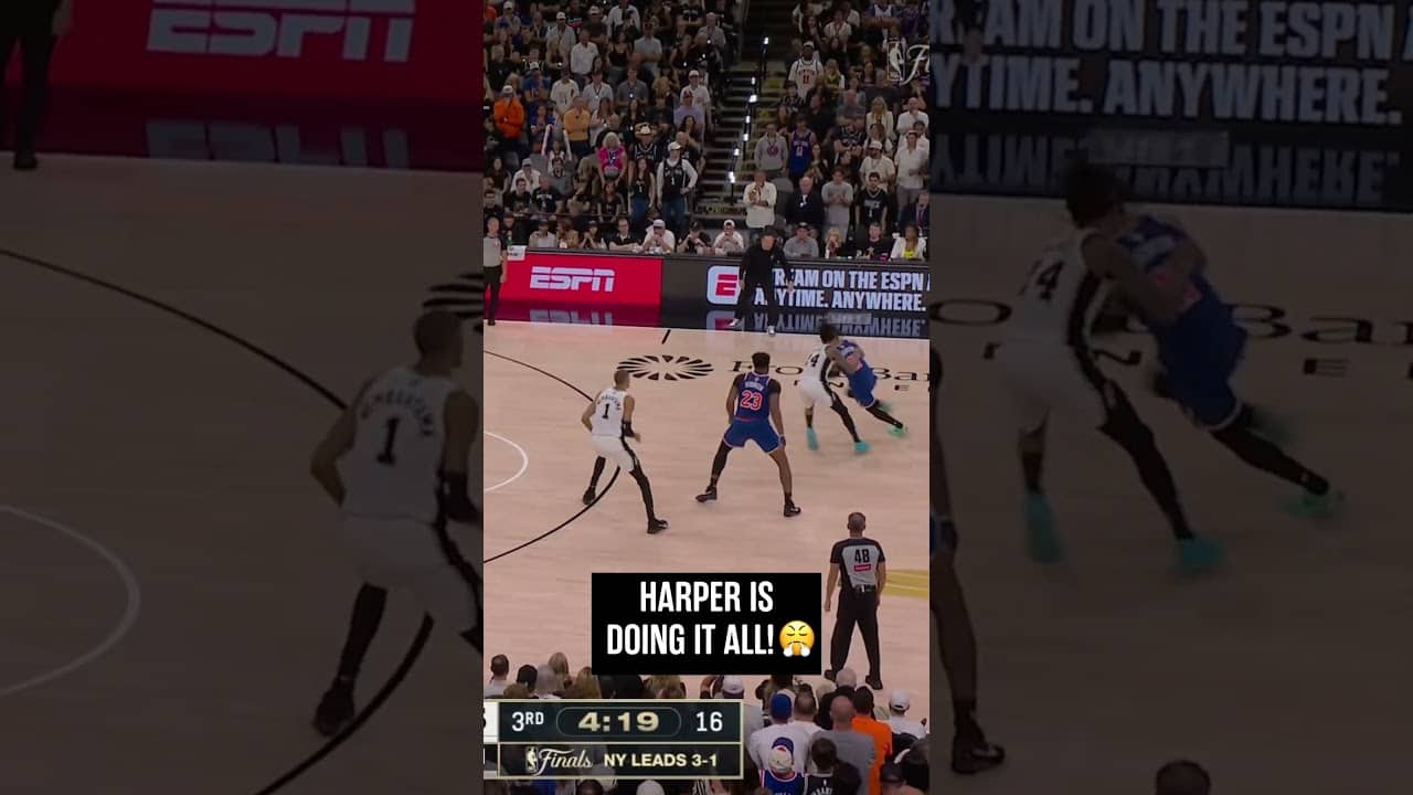 Rook doing it all🔥 #DylanHarper #Spurs #NBAFinals #Knicks