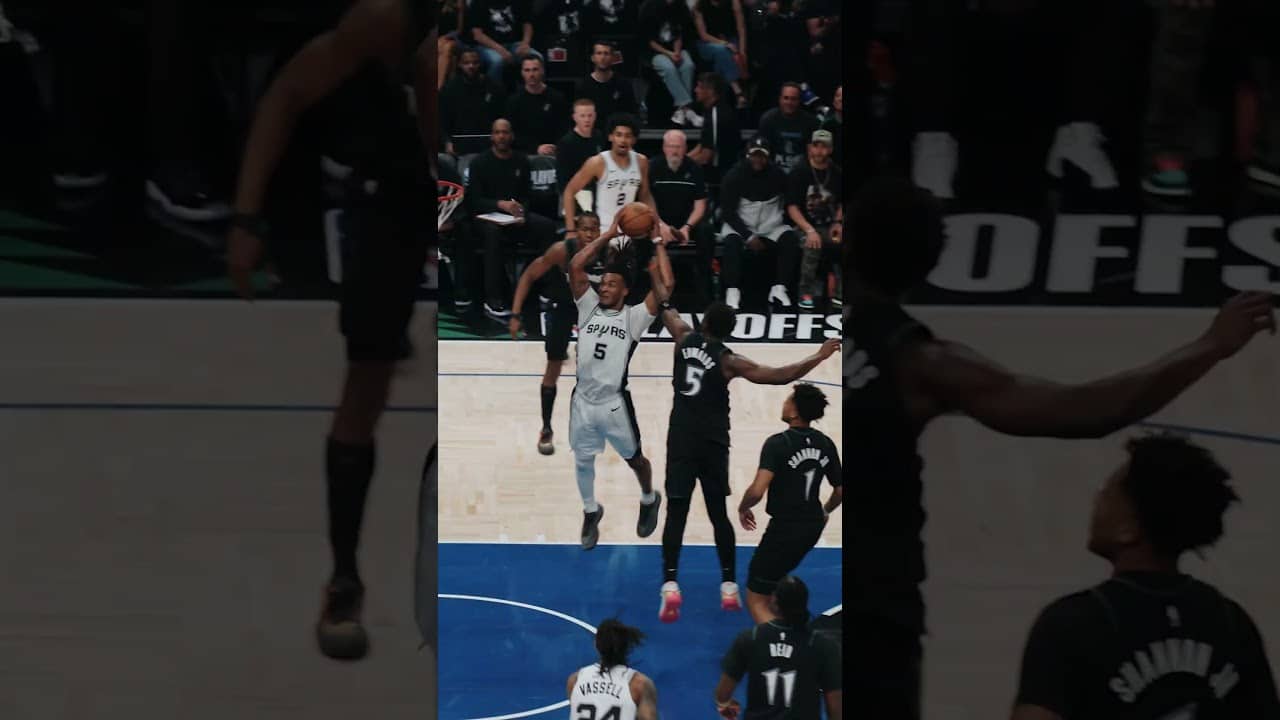 TUFFFFF 😮‍💨 #spurs #nba #playoffs #stephoncastle