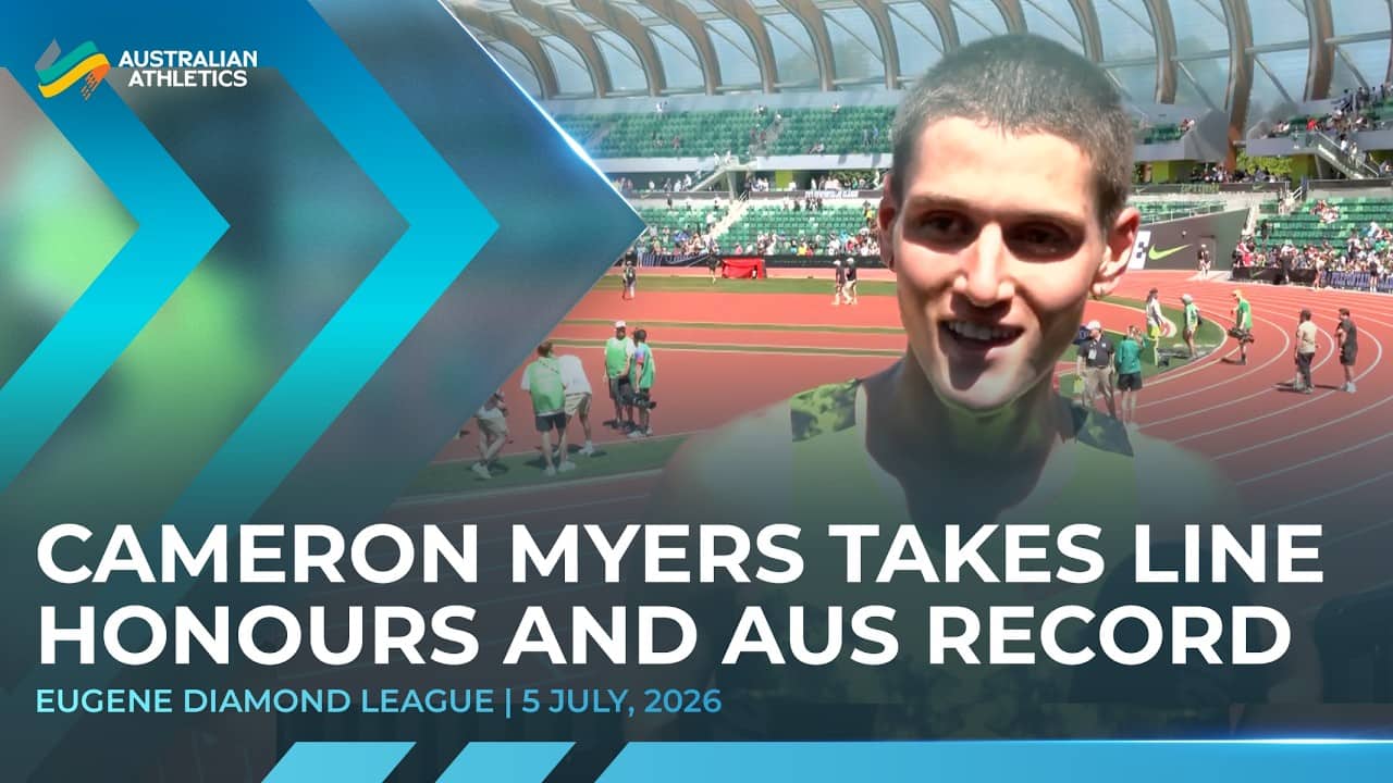 Cameron Myers claims ANOTHER Australian Record | 2026 Eugene Diamond League