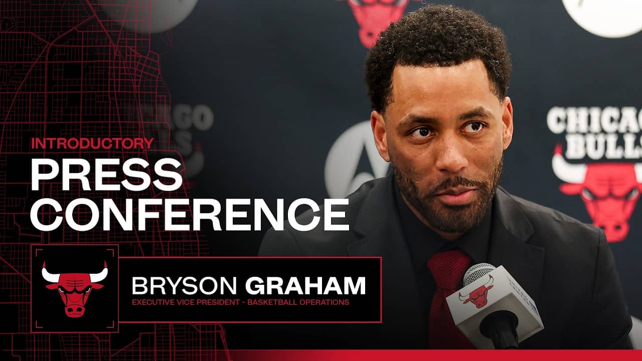 LIVE: Bryson Graham, Bulls EVP of Basketball Operations, Introductory Press Conference
