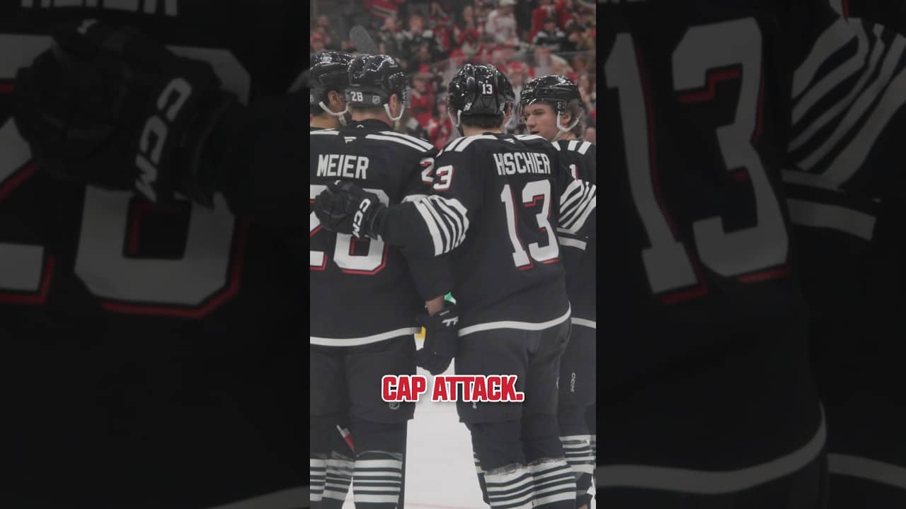 Commit this to memory. #shorts #njdevils #devilsvssenators #nicohischier #cap #captain #hockey #nhl