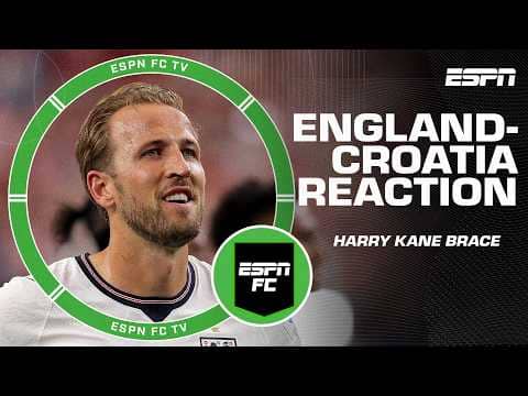 FULL REACTION to England vs. Croatia ▶️ Harry Kane BRACE + Bellingham and Rashford goals | ESPN FC