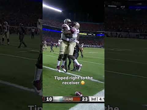 That was close 😅 #floridastateseminoles #accfootball #collegefootball