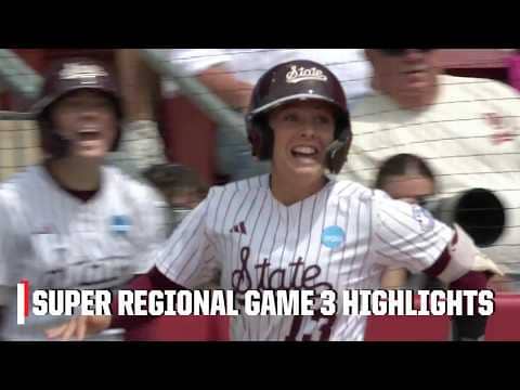 Game 3: Oklahoma vs. Mississippi State | Super Regional Highlights | ESPN College Softball