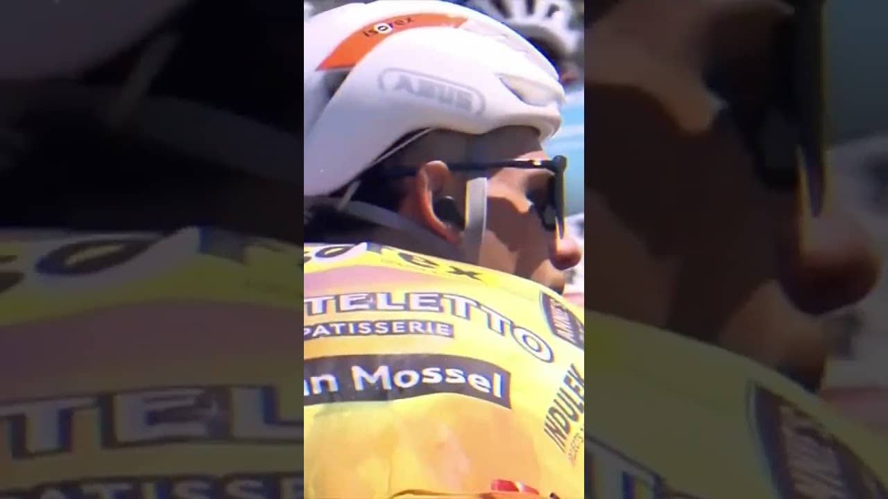 Ice spill! 🧊😅 Keeping cool didn’t quite go to plan for Jonah Killy at the Tour of Türkiye!