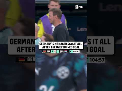 Julian Nagelsmann went through all of the emotions after the VAR review overturned Germany's goal