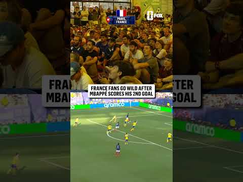 Fans in Paris were LOVING Mbappe's brace