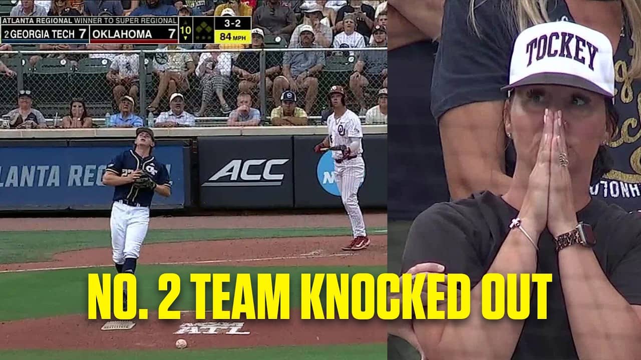 Oklahoma WALKS OFF No. 2 overall seed Georgia Tech to win regional | Full 10th inning