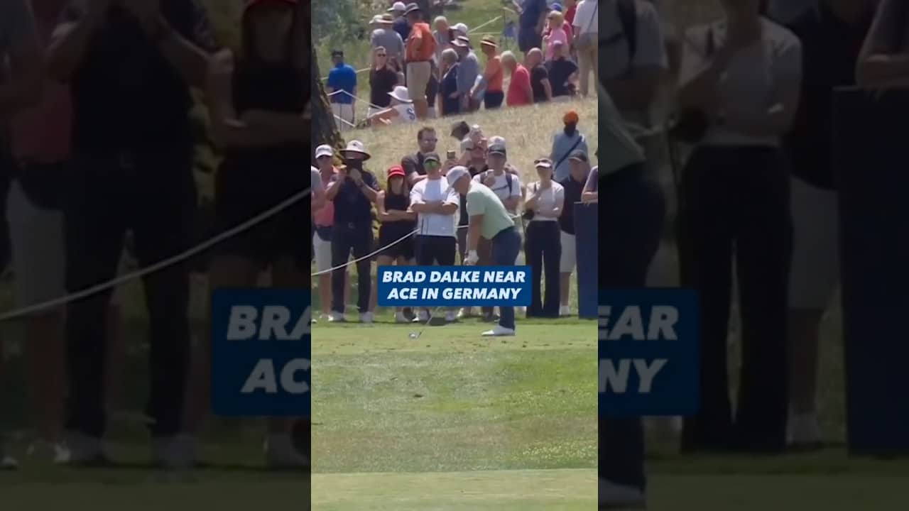 Second hole of his first DP World Tour event 🔥🤯