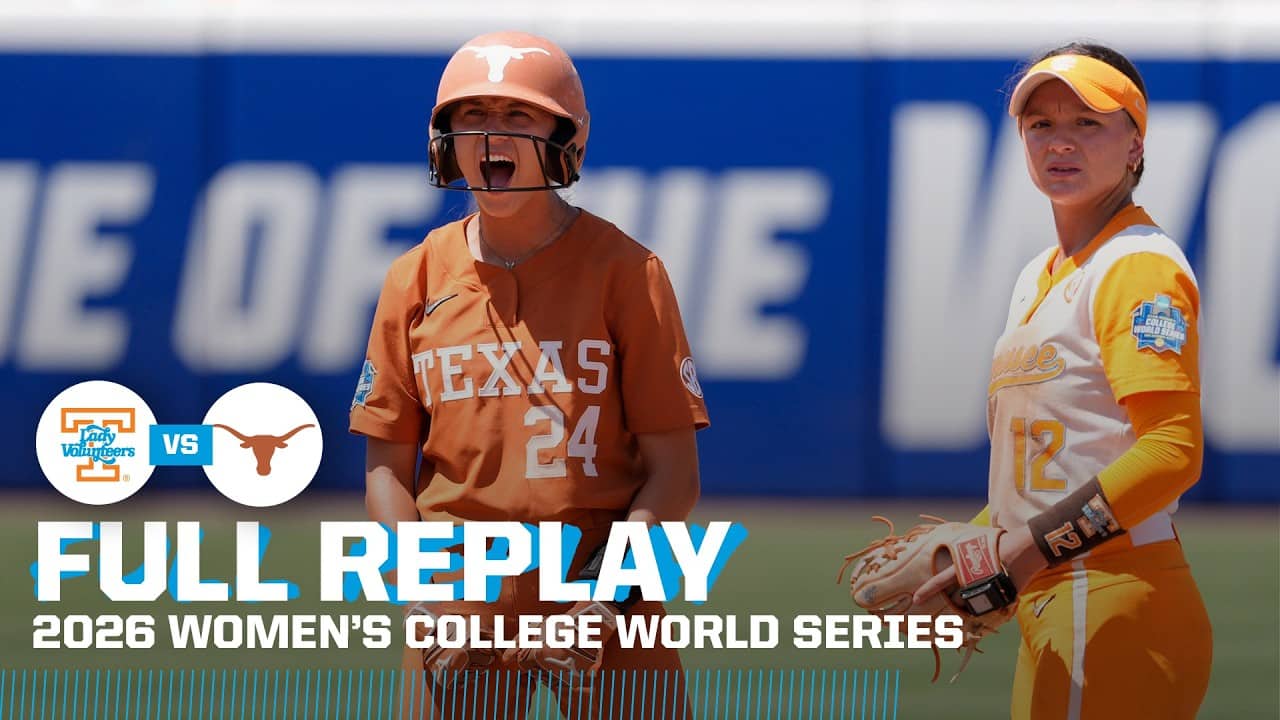 Texas vs. Tennessee: 2026 Women's College World Series (Semi #2)  | FULL REPLAY