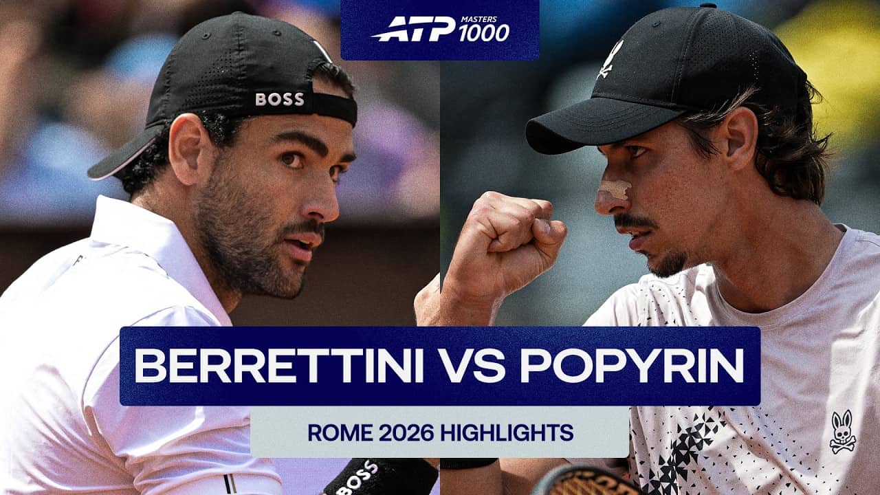 Matteo Berrettini vs Alexei Popyrin Highlights | Rome 2026 Round 1