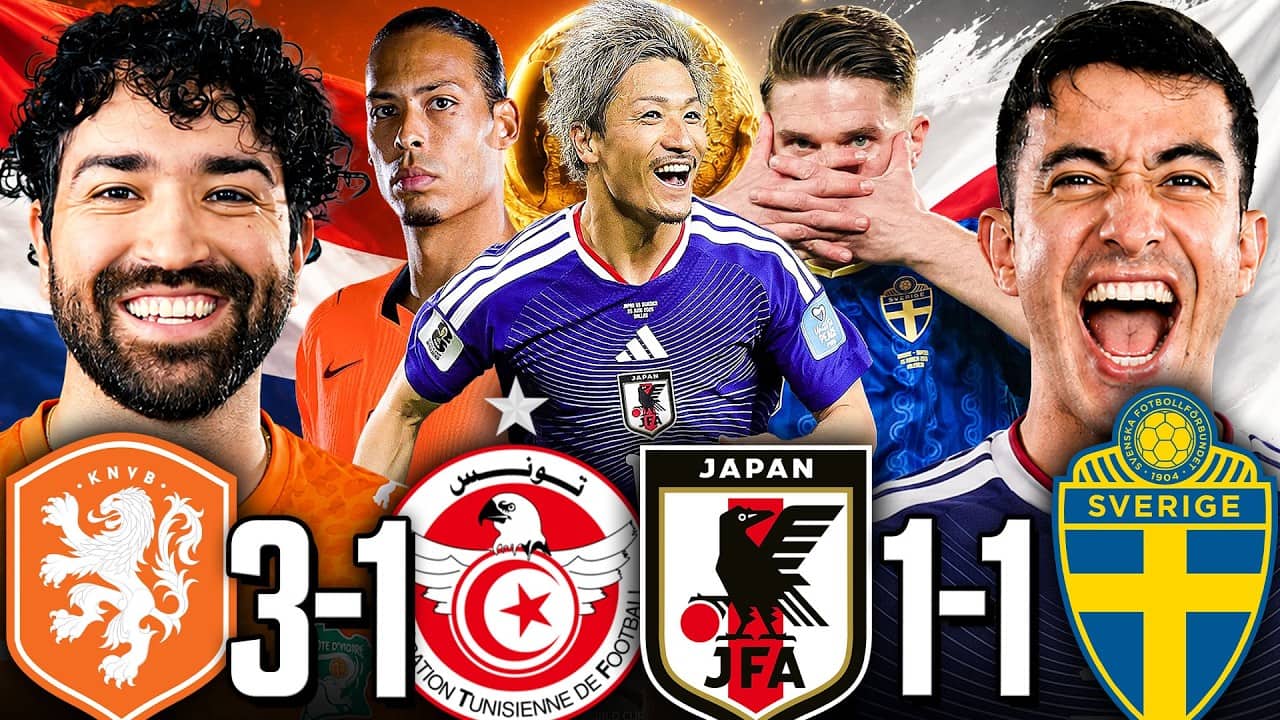 Group F Recap: Japan TIES Sweden! Netherlands Tops Group 🔥 Brazil-Japan & Morocco-Netherlands RO32?
