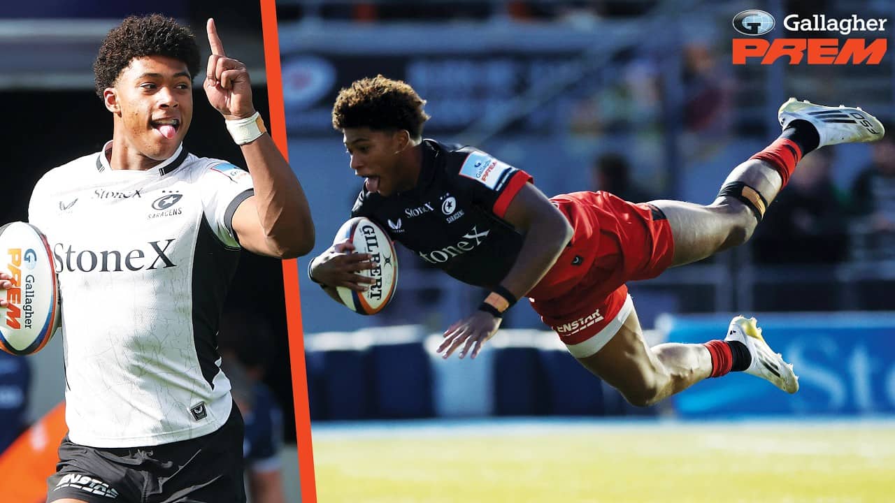 10 TRIES IN 2 MATCHES | Every Noah Caluori Try v Sale Sharks | Gallagher PREM