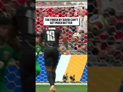 What vision by Jonathan David to knock this one into the back of the net