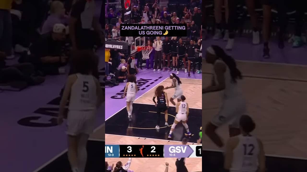 Ceci Gets The Valkyries Going 🔥🌟 #wnba #goldenstatevalkyries #shorts