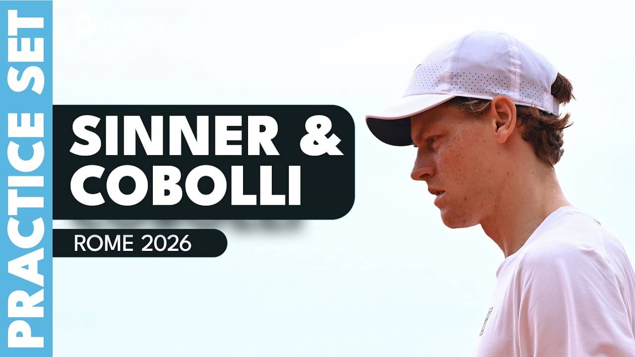 Jannik Sinner & Flavio Cobolli Full Practice Set | Rome 2026